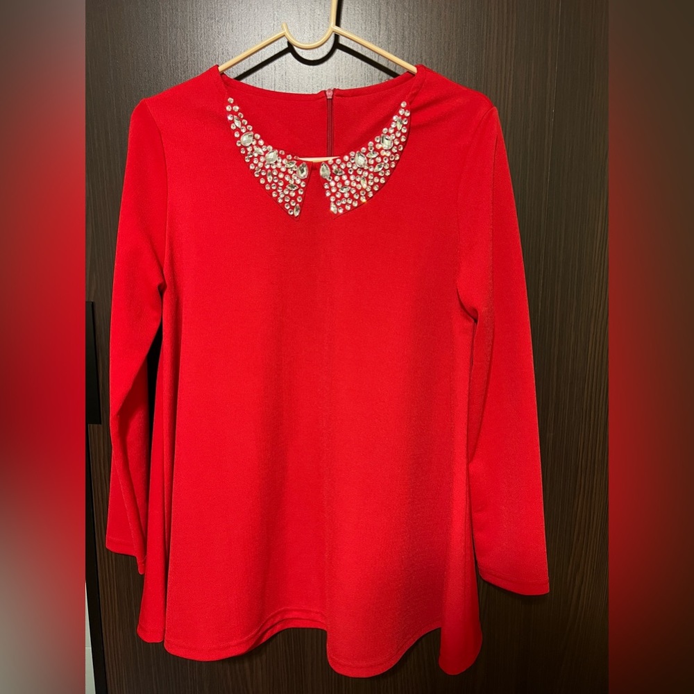 Women’s red dress, preowned